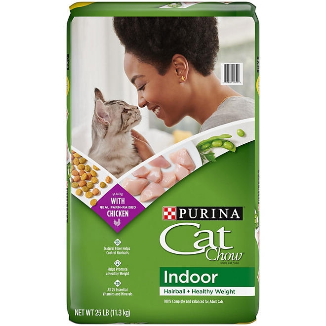 Purina, Cat Chow, Chicken Indoor Adult Dry Cat Food, Hairball and Healthy Weight, 25 lbs. - Image 2