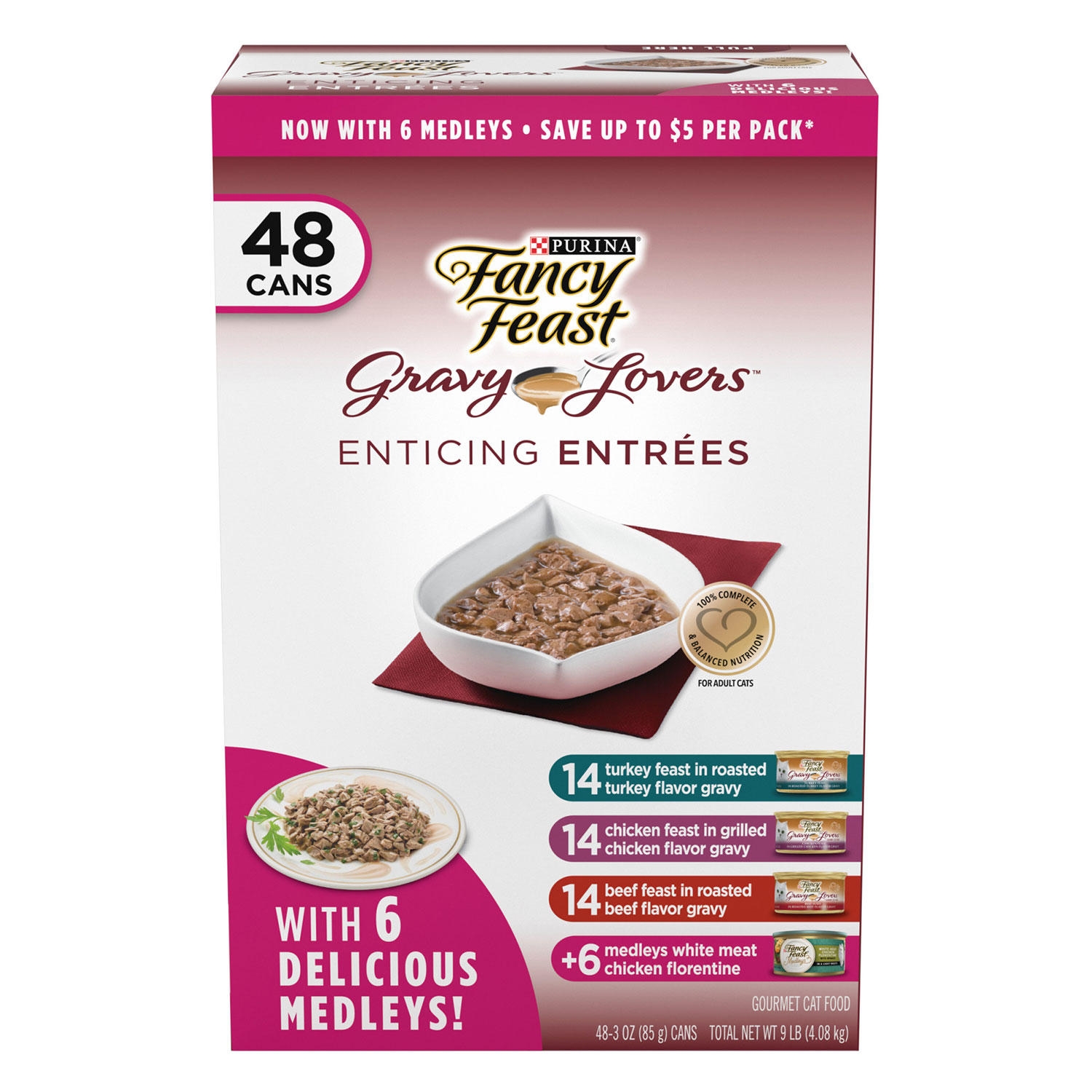 Purina Fancy Feast Variety Pack, Wet Cat Food, 48 ct., 3 oz., Choose Flavor - Image 9
