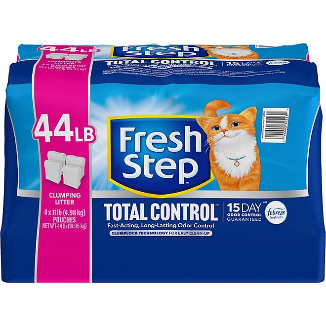 Fresh Step Total Control Scented Clumping Litter with Febreze, 44 lbs. - Image 2