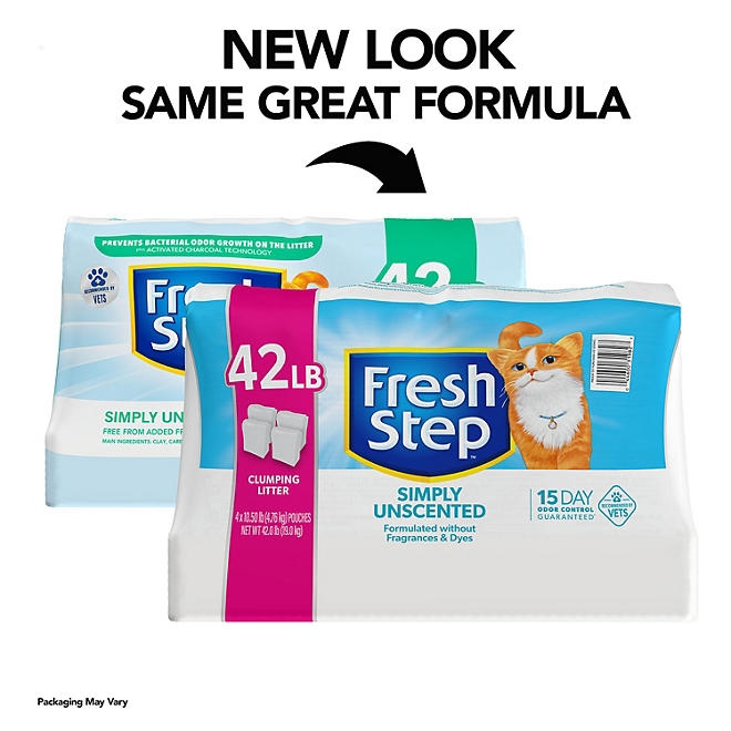 Fresh Step, Simply Unscented Clumping Cat Litter, 42 lbs. - Image 11