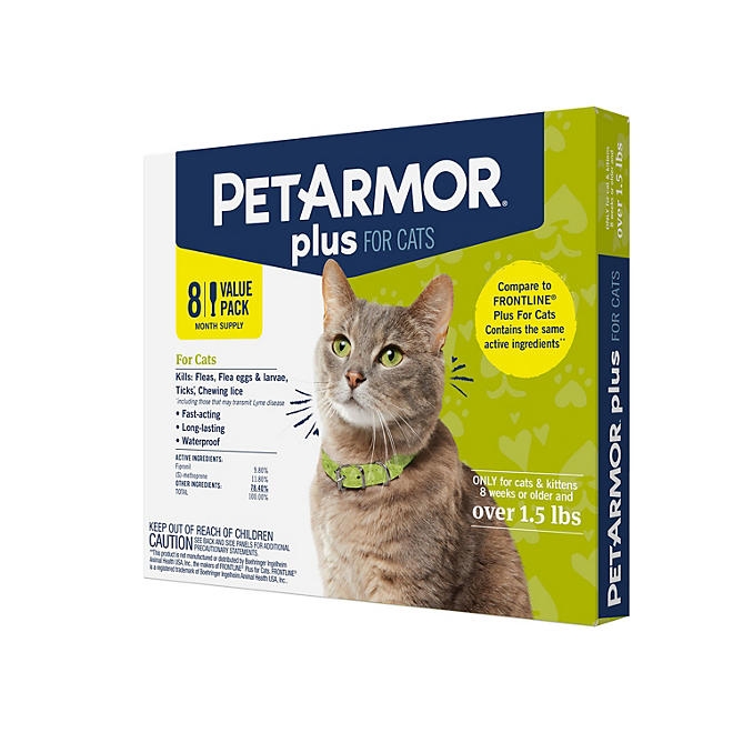 PetArmor Plus Flea & Tick Protection for Cats, 8-Month Supply - Image 4