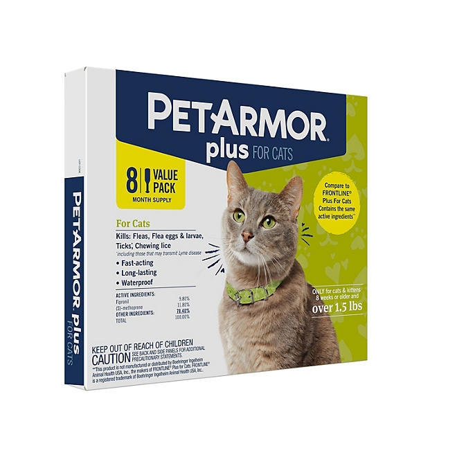 PetArmor Plus Flea & Tick Protection for Cats, 8-Month Supply - Image 5