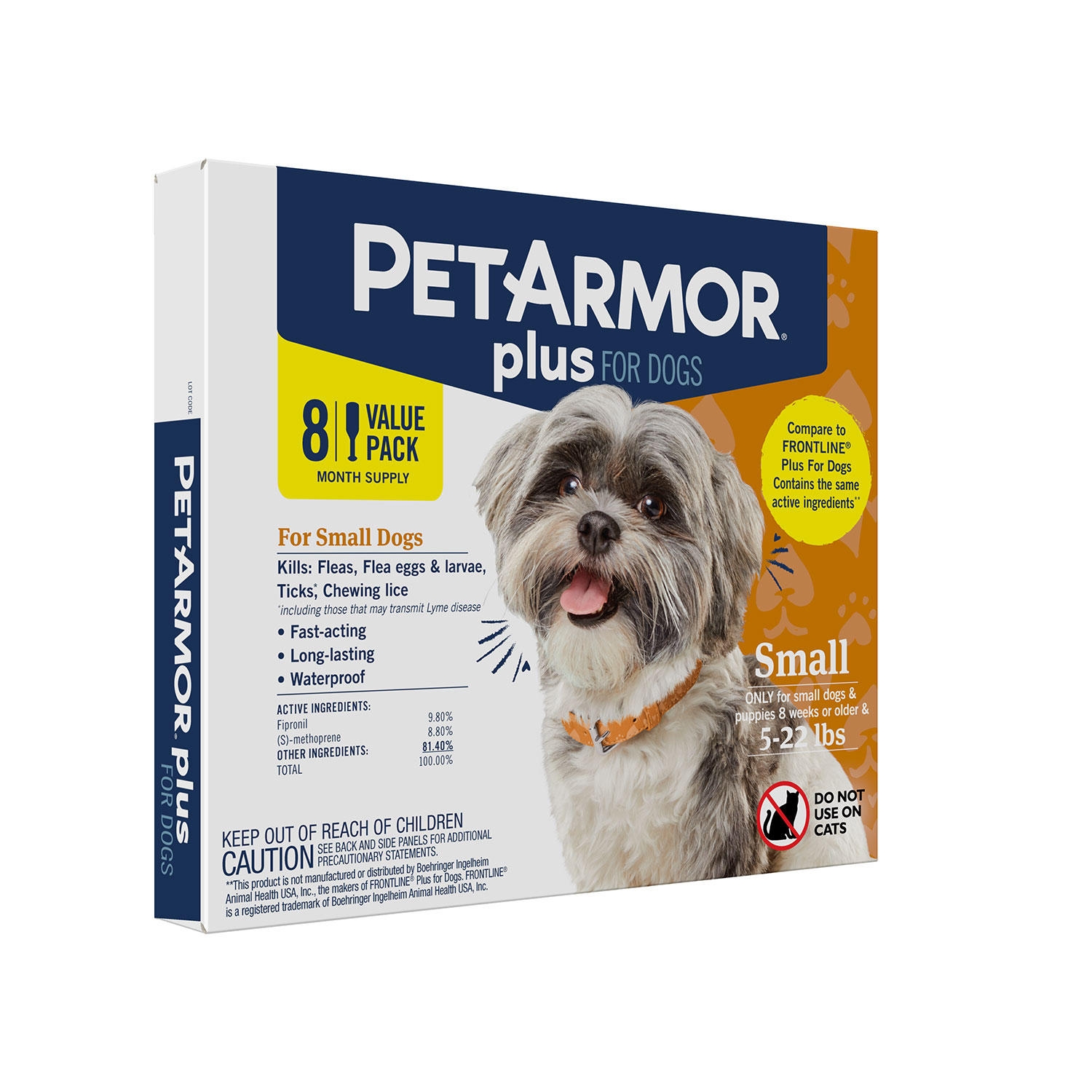 PetArmor Plus Topical Flea and Tick Prevention for Dogs, 8-Month Supply, Choose Size - Image 4