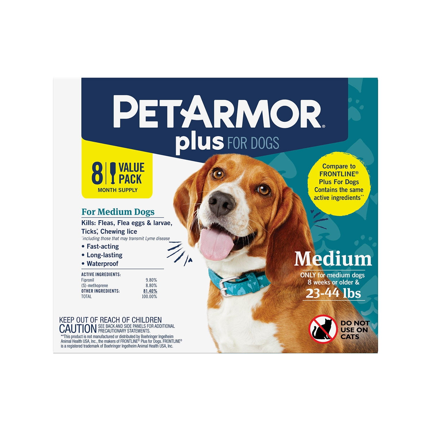 PetArmor Plus Topical Flea and Tick Prevention for Dogs, 8-Month Supply, Choose Size - Image 9