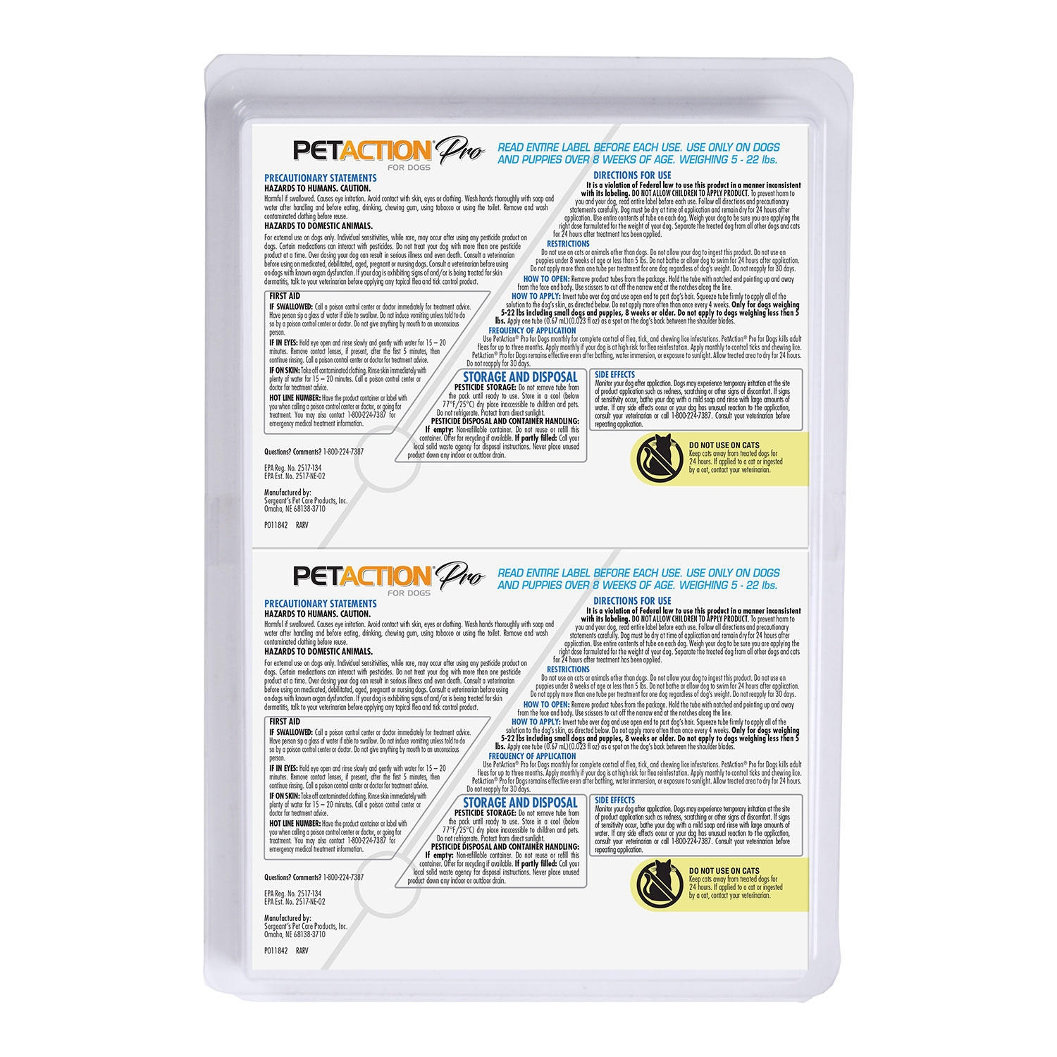 PetAction Pro for Dogs, 8 Doses, Choose Size - Image 2