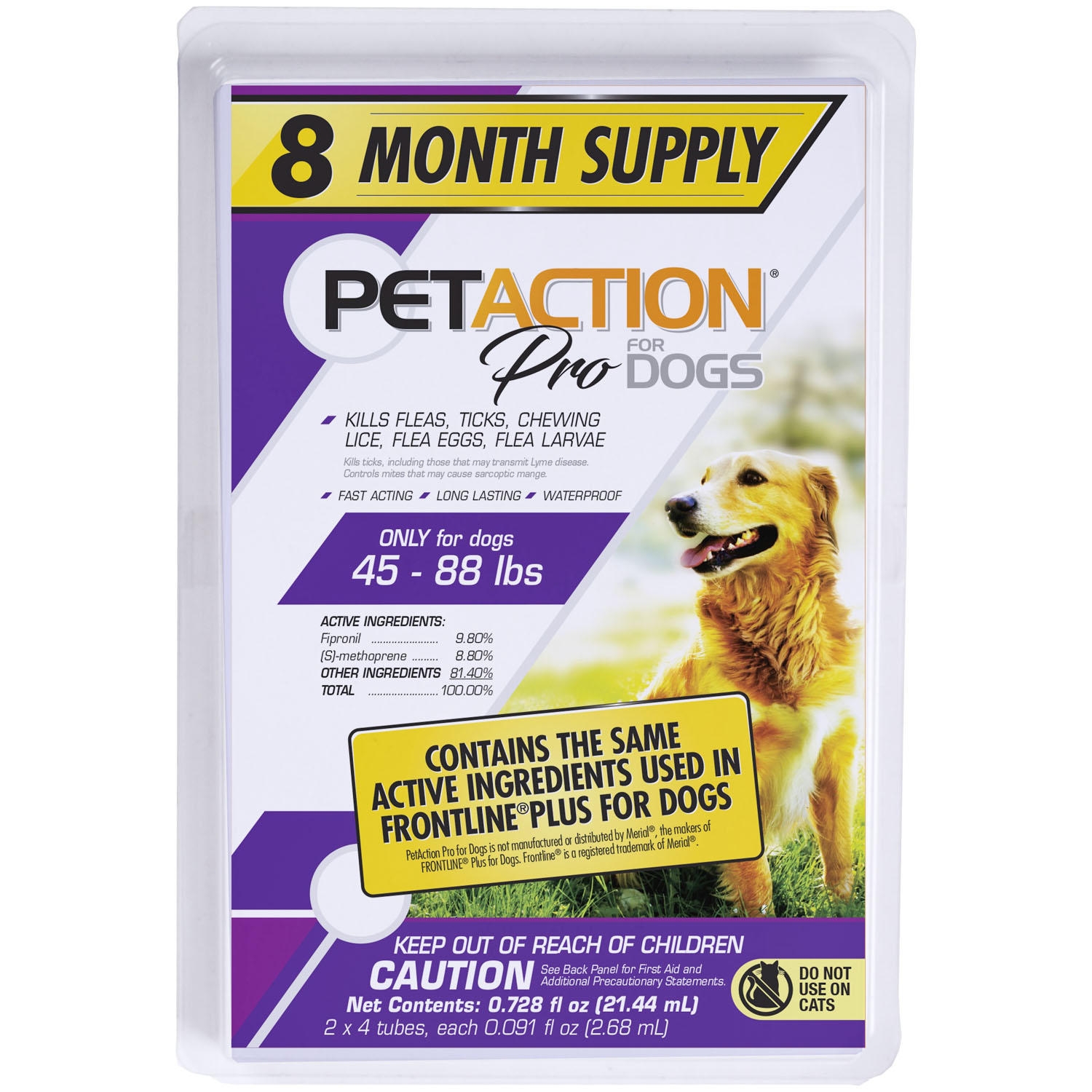 PetAction Pro for Dogs, 8 Doses, Choose Size - Image 9