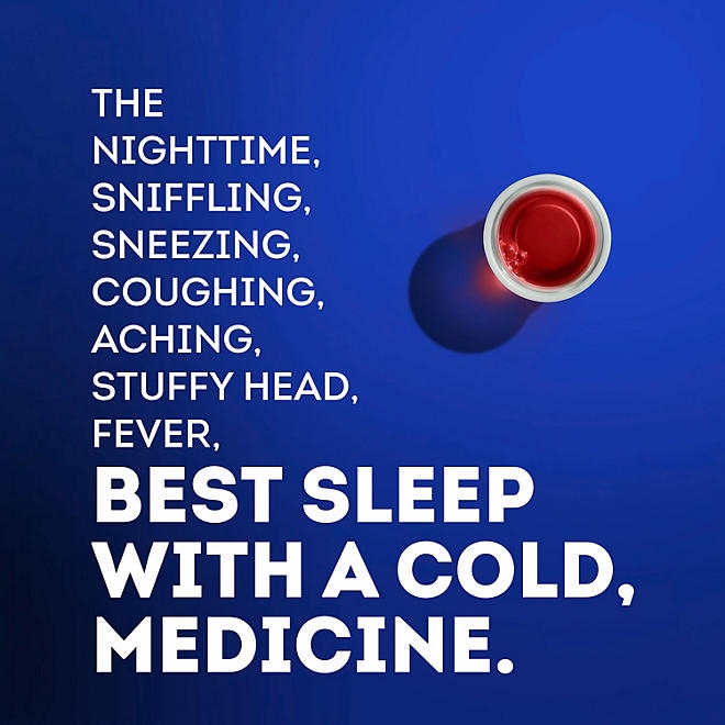 Vicks DayQuil & NyQuil Severe Cold & Flu Relief Liquid, Berry, 12 fl. oz., 3 pk. - Image 6