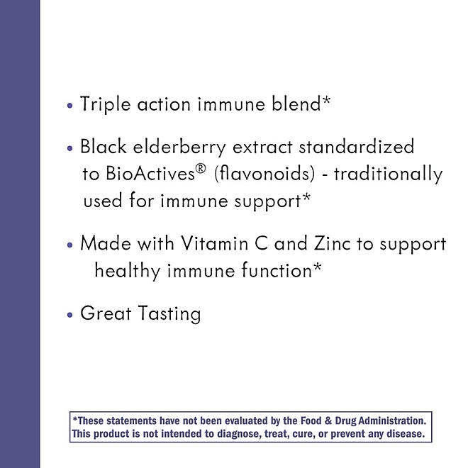 Nature&rsquos Way Sambucus Elderberry Gummies, 120 ct. - Image 9