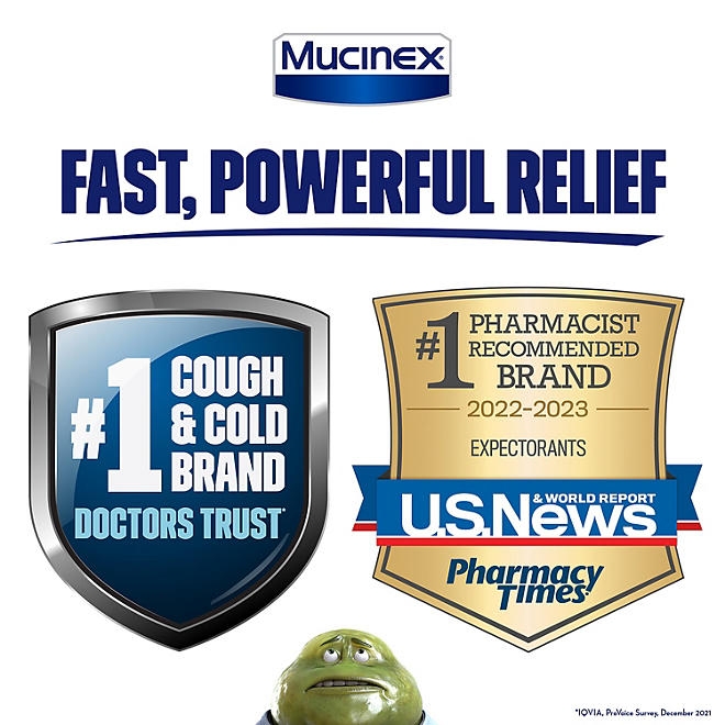 Mucinex 12-Hour Maximum Strength Chest Congestion Expectorant Tablets, 1200 mg Guaifenesin 56 ct. - Image 6