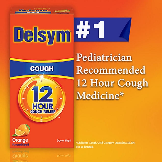 Delsym 12-Hr. Cough Relief Liquid, Orange 2 pk., 5 fl. oz./pk. - Image 7