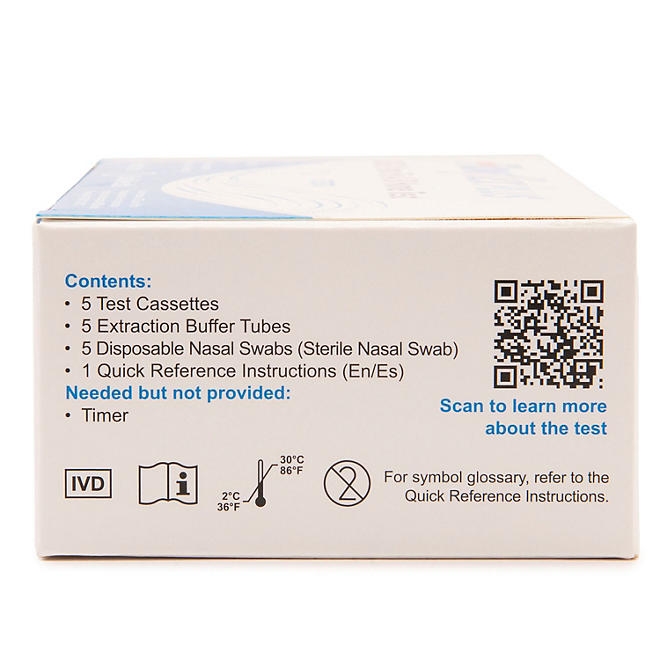 Flowflex Plus COVID-19, Flu A/B 3-in-1 Antigen Self Test, 5 Pk. - Image 8
