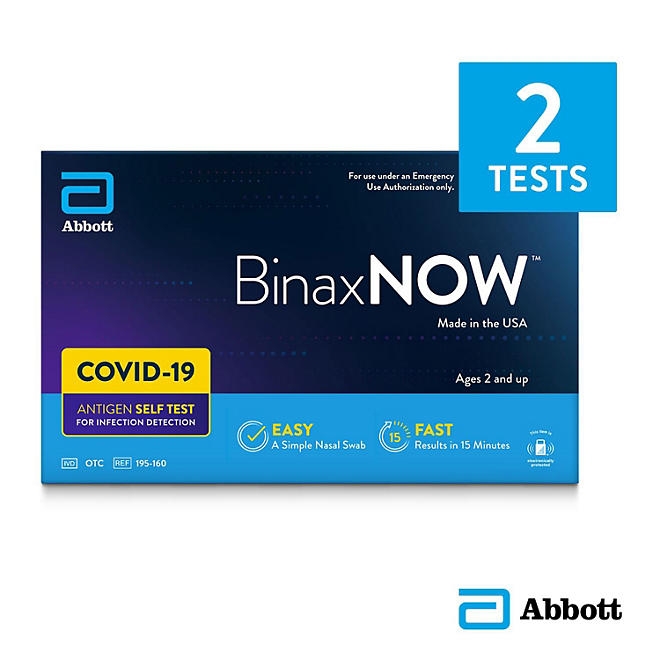 BinaxNOW COVID-19 Antigen Self Test, 2 ct. - Image 2