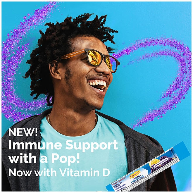 Emergen-C Immune + Crystals, Blackberry Lemonade, 56 ct. - Image 5