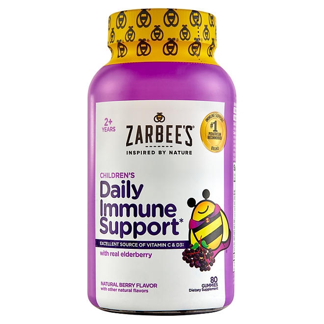 Zarbee's Naturals Children's Elderberry Immune Support Gummies, 80 ct. - Image 2