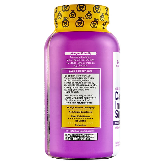 Zarbee's Naturals Children's Elderberry Immune Support Gummies, 80 ct. - Image 5
