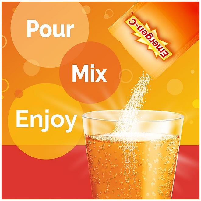 Emergen-C Vitamin C 1000mg Powder with Antioxidants Fizzy Drink Mix, 90 ct. - Image 6