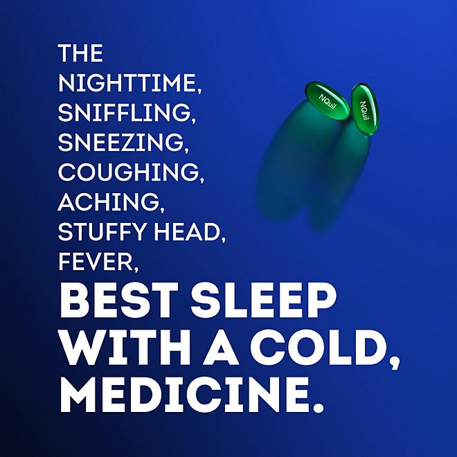 Vicks DayQuil & NyQuil Severe Cough, Cold & Flu Relief LiquiCaps, 72 ct. - Image 5