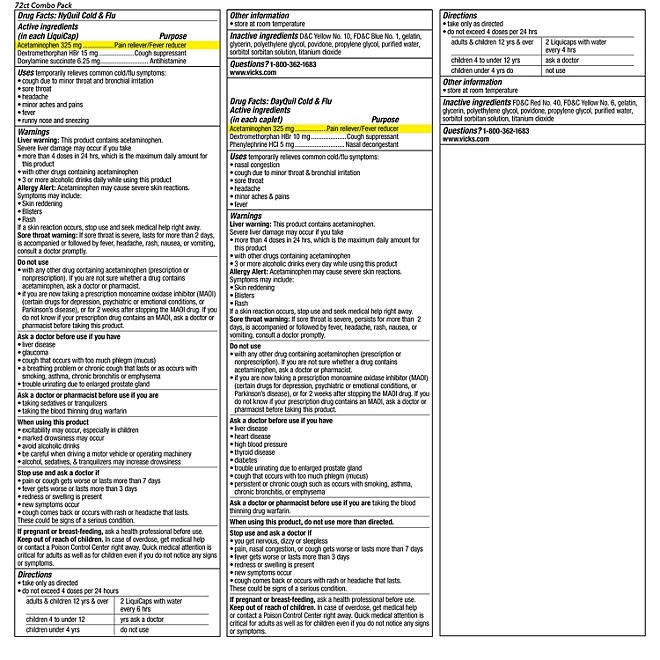 Vicks DayQuil & NyQuil Severe Cough, Cold & Flu Relief LiquiCaps, 72 ct. - Image 7