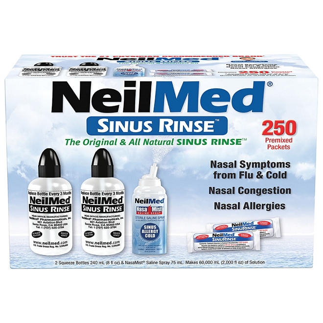 NeilMed Sinus Relief Rinse Kit with Premixed Packets 250 ct. - Image 2