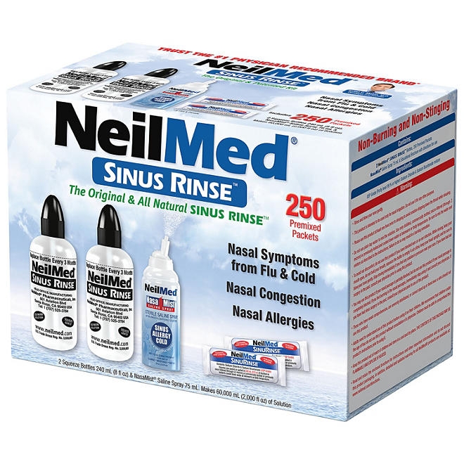 NeilMed Sinus Relief Rinse Kit with Premixed Packets 250 ct. - Image 3