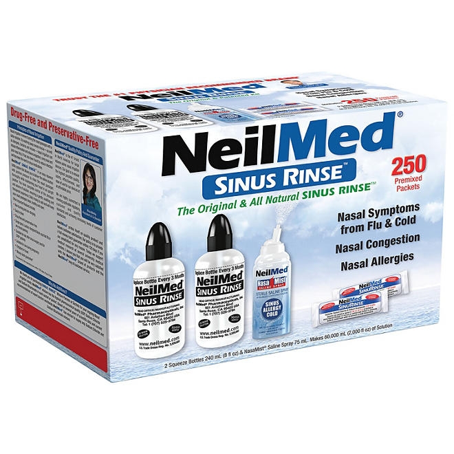 NeilMed Sinus Relief Rinse Kit with Premixed Packets 250 ct. - Image 4
