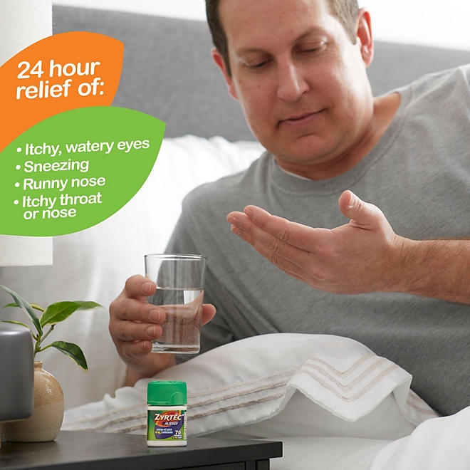 Zyrtec Antihistamine Allergy Tablets, 10 mg. 120 ct. - Image 8