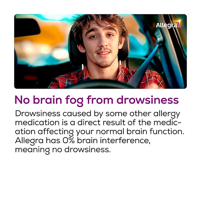 Allegra 24-Hour Indoor/Outdoor Allergy Relief Tablets, 180 mg 110 ct. - Image 5