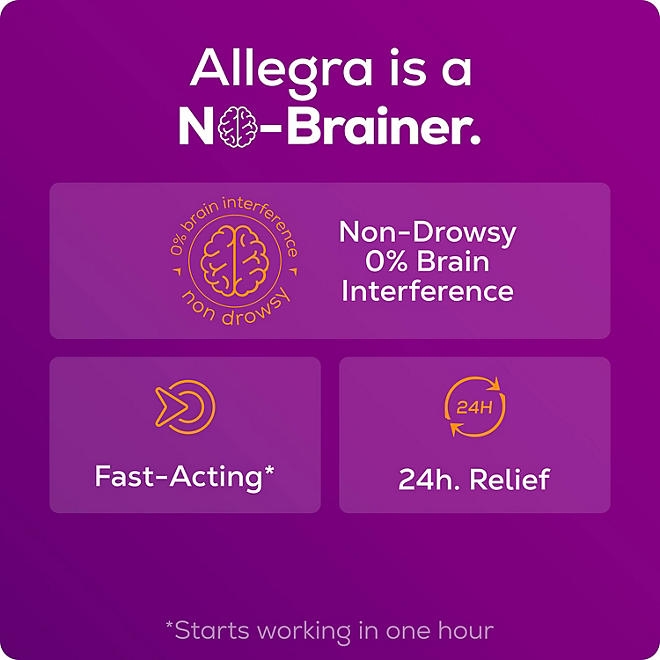 Allegra 24-Hour Indoor/Outdoor Allergy Relief Tablets, 180 mg 110 ct. - Image 6