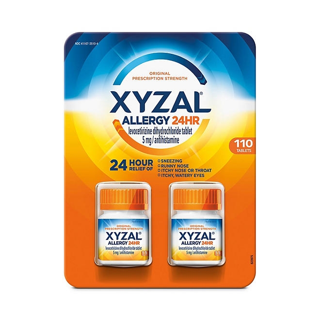 Xyzal 24-Hour Allergy Relief Tablets, 110 ct. - Image 2
