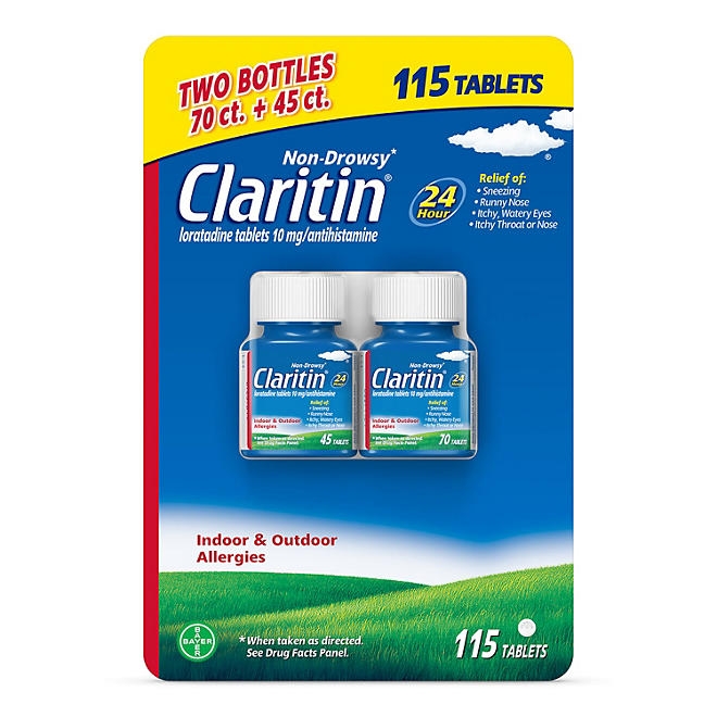 Claritin 24 Hour Non-Drowsy Allergy Medicine Tablets 115 ct. - Image 2
