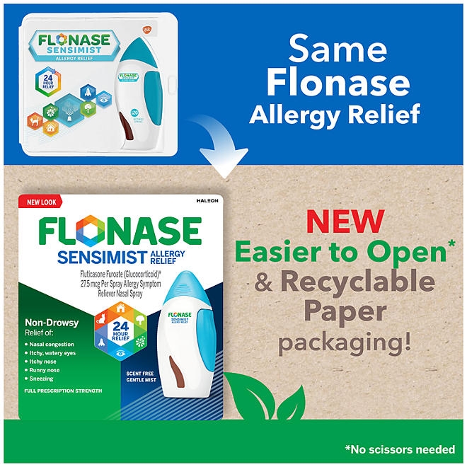 Flonase Sensimist Allergy Relief Nasal Spray, 120 Sprays, 3 pk. - Image 5