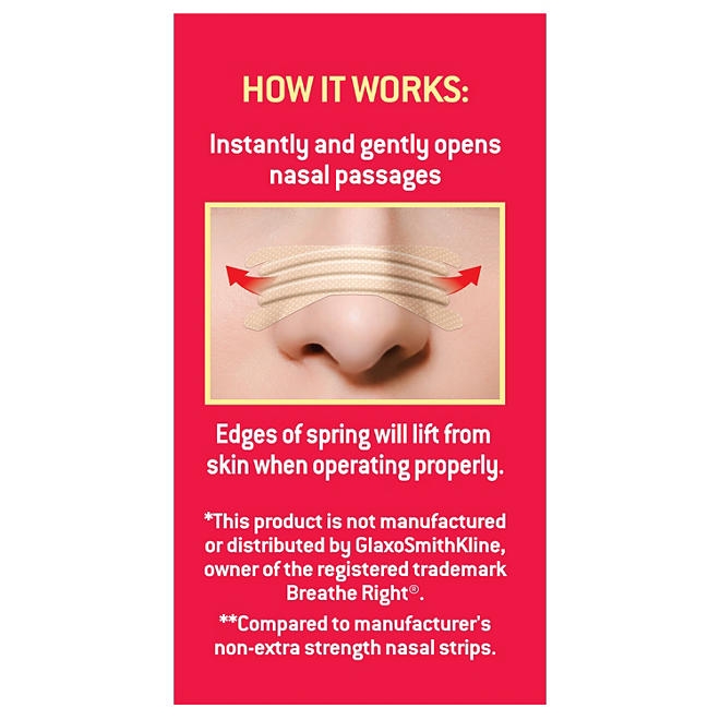Member's Mark Extra Strength Drug Free Nasal Strips, Tan, 44 ct. - Image 5