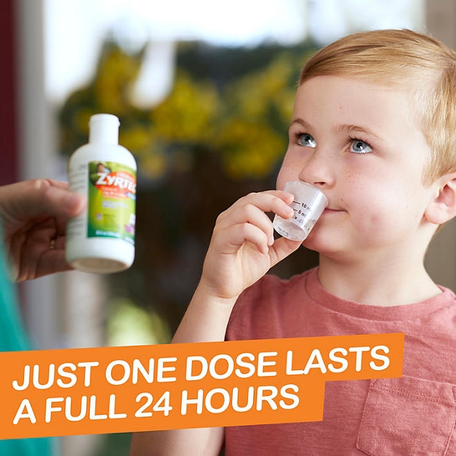 Children's Zyrtec Antihistamine Allergy Liquid, Grape, 4 fl. oz., 3 pk. - Image 6