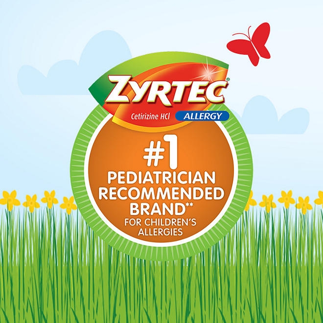 Children's Zyrtec Antihistamine Allergy Liquid, Grape, 4 fl. oz., 3 pk. - Image 11