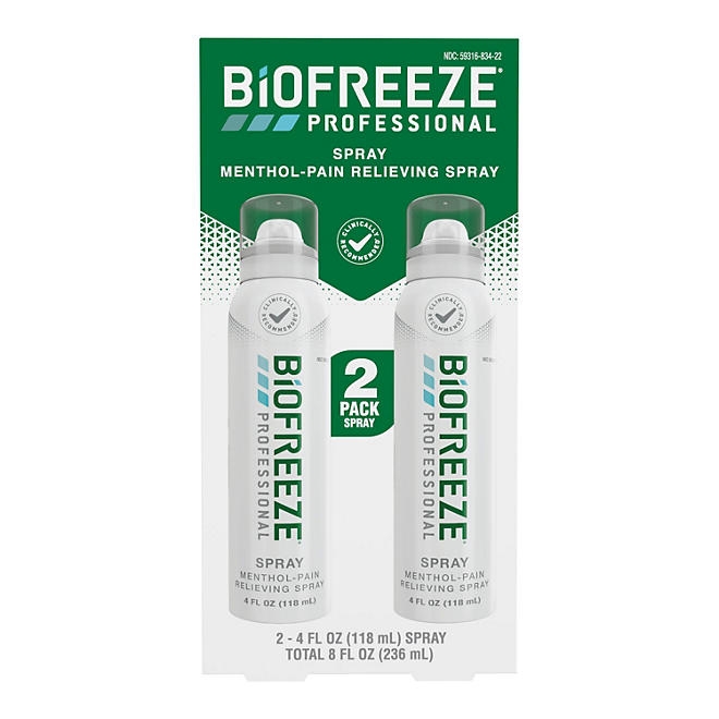 Biofreeze Professional Menthol Pain Relief Spray, 4 fl. oz, 2 pk. - Image 2