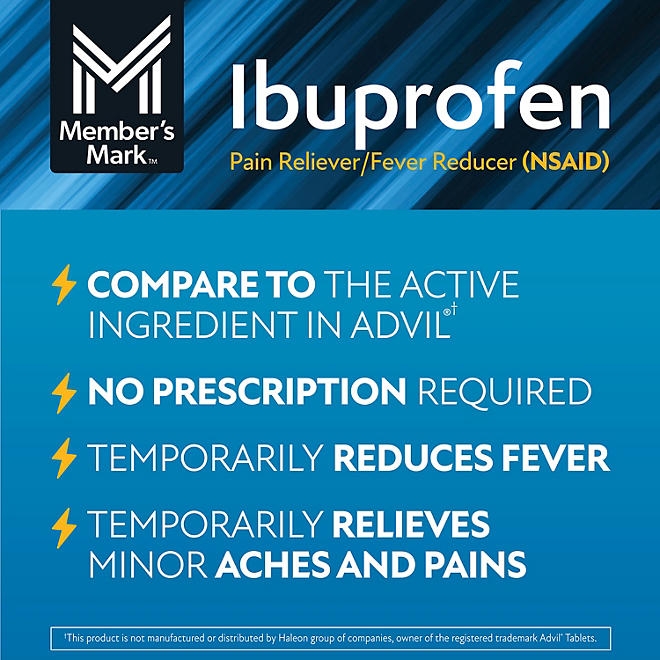 Member's Mark Ibuprofen Pain Reliever and Fever Reducer Tablet, 200 mg, 1200 ct. - Image 5