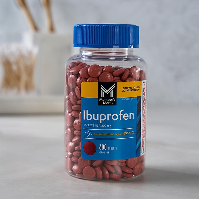 Member's Mark Ibuprofen Pain Reliever and Fever Reducer Tablet, 200 mg, 1200 ct. - Image 7
