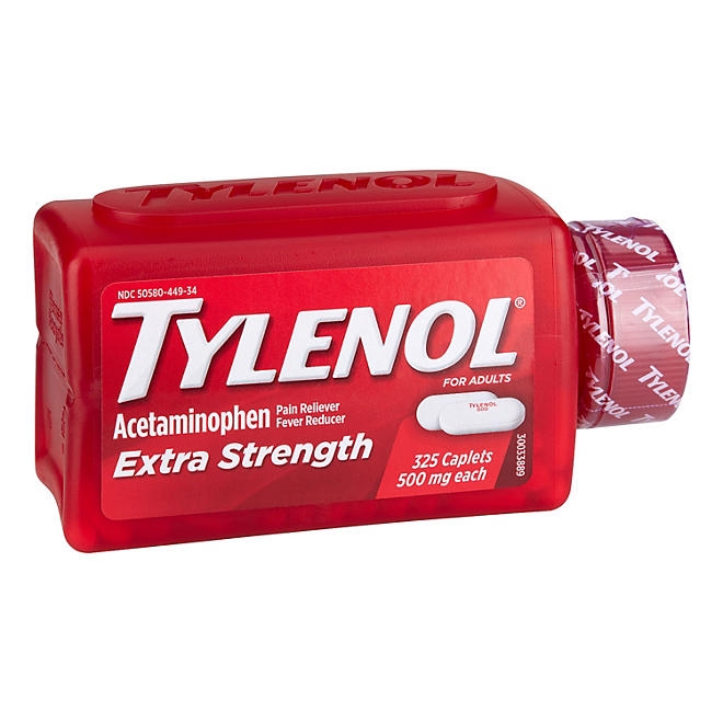 Tylenol Extra Strength Caplets, 500 mg. Acetaminophen, 325 ct. - Image 9