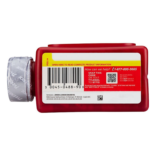 Tylenol Extra Strength Rapid Release Gelcaps, 500 mg. Acetaminophen, 290 ct. - Image 9