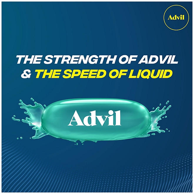 Advil Liqui-Gels Pain Reliever and Fever Reducer, Ibuprofen 200mg Capules, 240 ct. - Image 8