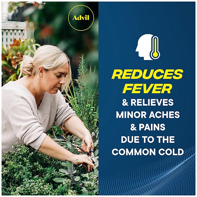 Advil Liqui-Gels Pain Reliever and Fever Reducer, Ibuprofen 200mg Capules, 240 ct. - Image 9