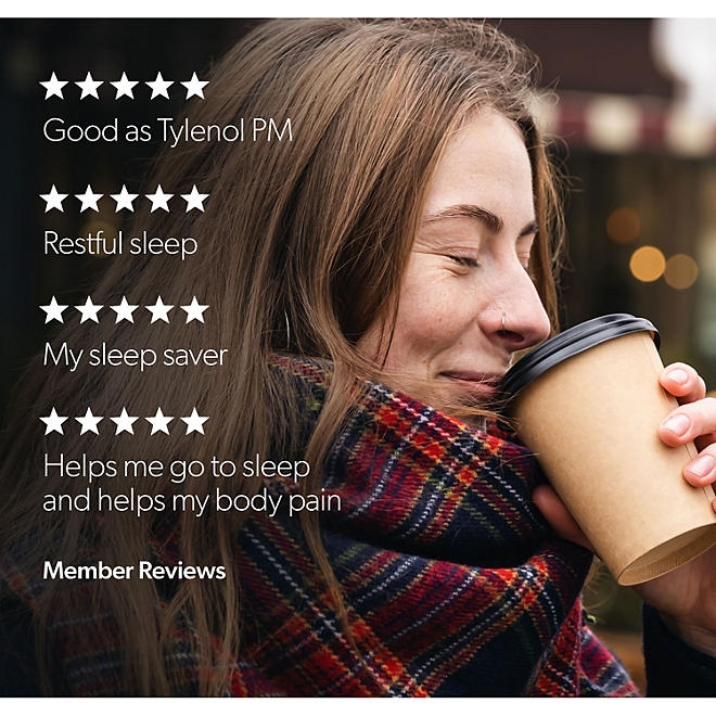 Member's Mark Extra Strength Acetaminophen PM Gelcaps, 375 ct. - Image 6