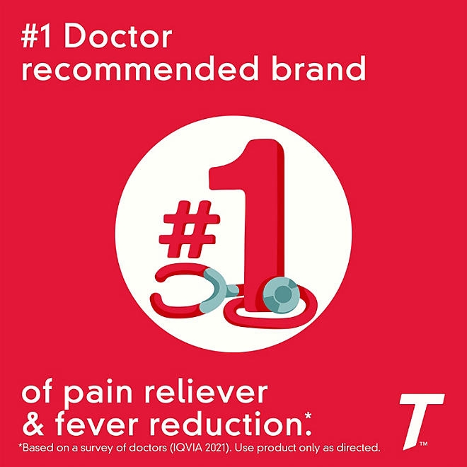 Tylenol Extra Strength, 500 mg. Acetaminophen, 2 caplets/pk., 50 pk. - Image 9