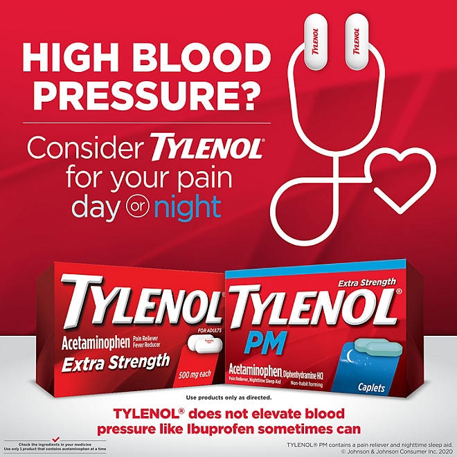 Tylenol PM Extra Strength Pain Relief Caplets 225 ct. - Image 6