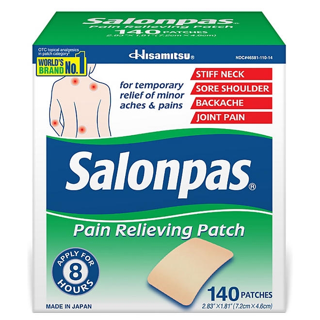 Salonpas Pain-Relieving Patch, 140 ct. - Image 2