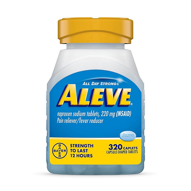 Aleve Pain Reliever & Fever Reducer Naproxen Sodium Caplets, 320 ct. - Image 2