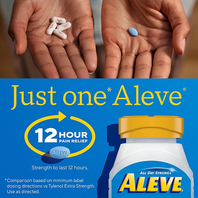 Aleve Pain Reliever & Fever Reducer Naproxen Sodium Caplets, 320 ct. - Image 9