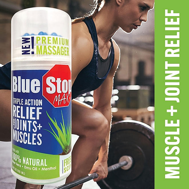 Blue Stop Max for Body Aches Massager Stick, 3.4 fl. oz., 2 pk. - Image 9