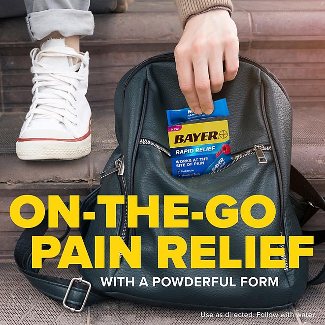 Bayer Rapid Relief Powder Packs with Aspirin & Caffeine, 60 ct. - Image 5