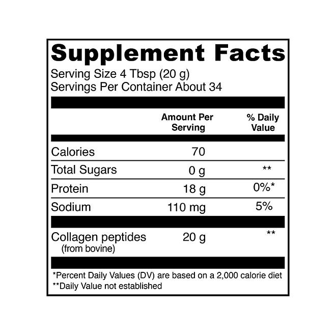 Vital Proteins Collagen Peptides Powder, Unflavored, 1.5 lbs. - Image 3